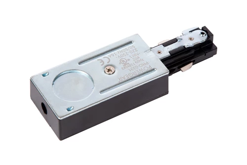 Lucide TRACK Alimentation - Système de rail monophasé / Éclairage sur rail - Simple - Noir (Extension) - détail 2